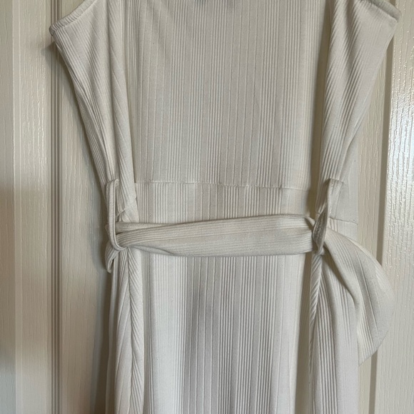 TopShop belted ribbed knit tank midi‎ dress with double slits size 4 - Picture 11 of 14